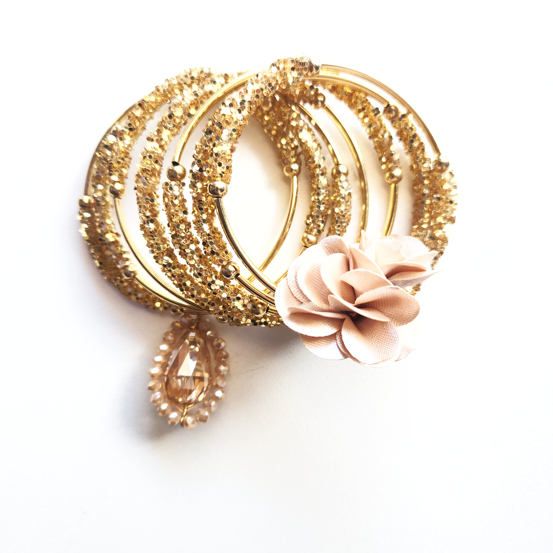 Crafted Shiny wrap bangle Spiral Bracelet