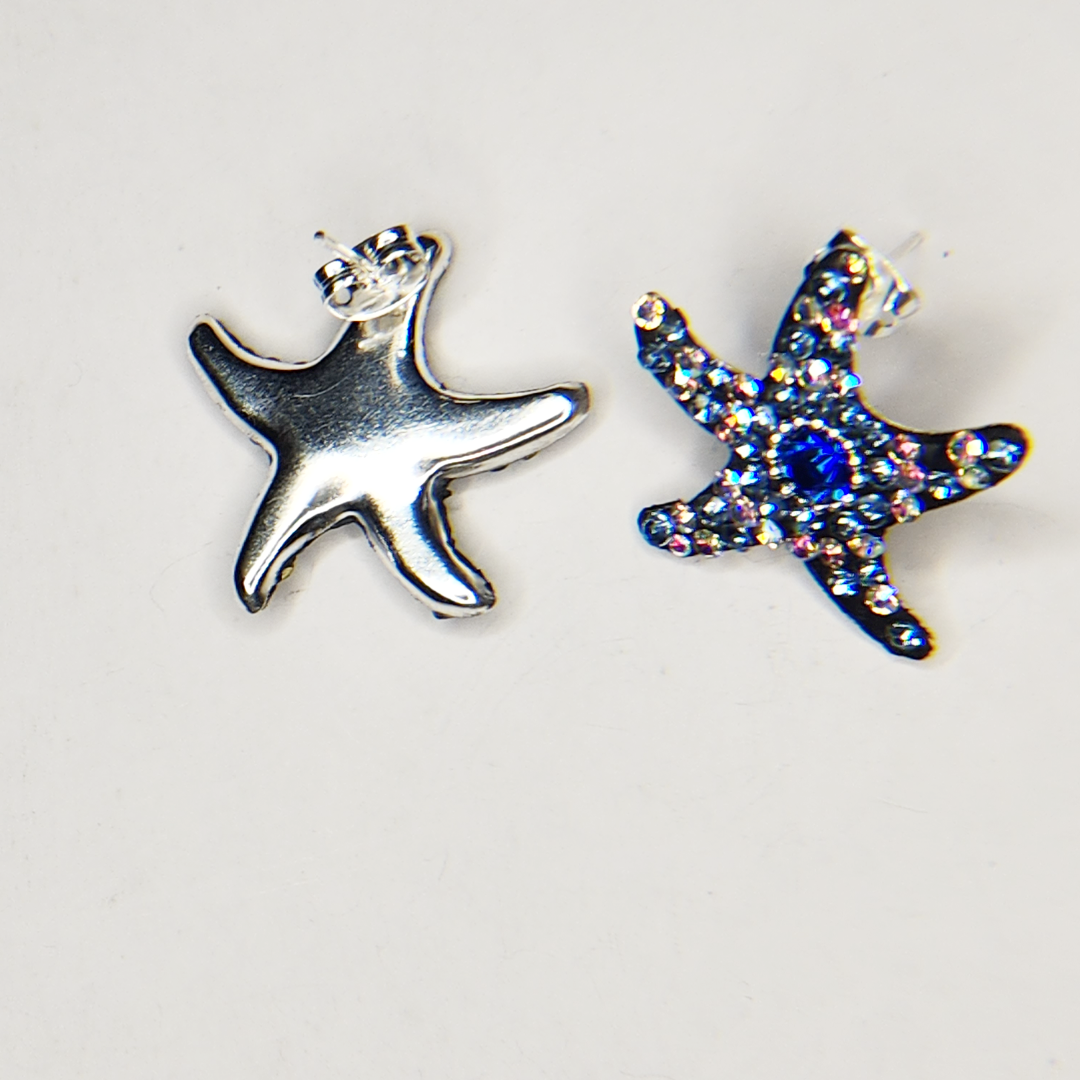 silver earrings