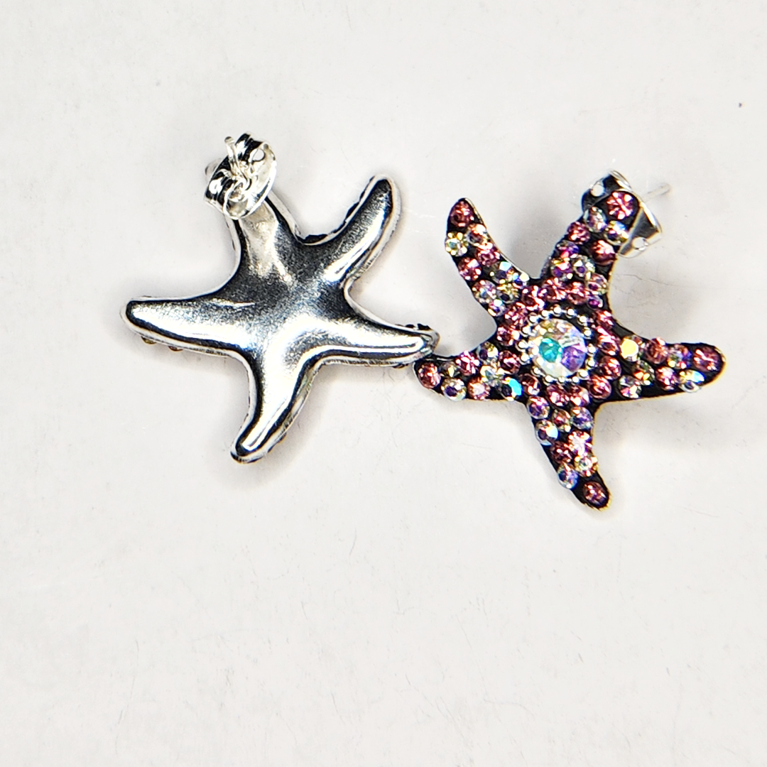 silver earrings