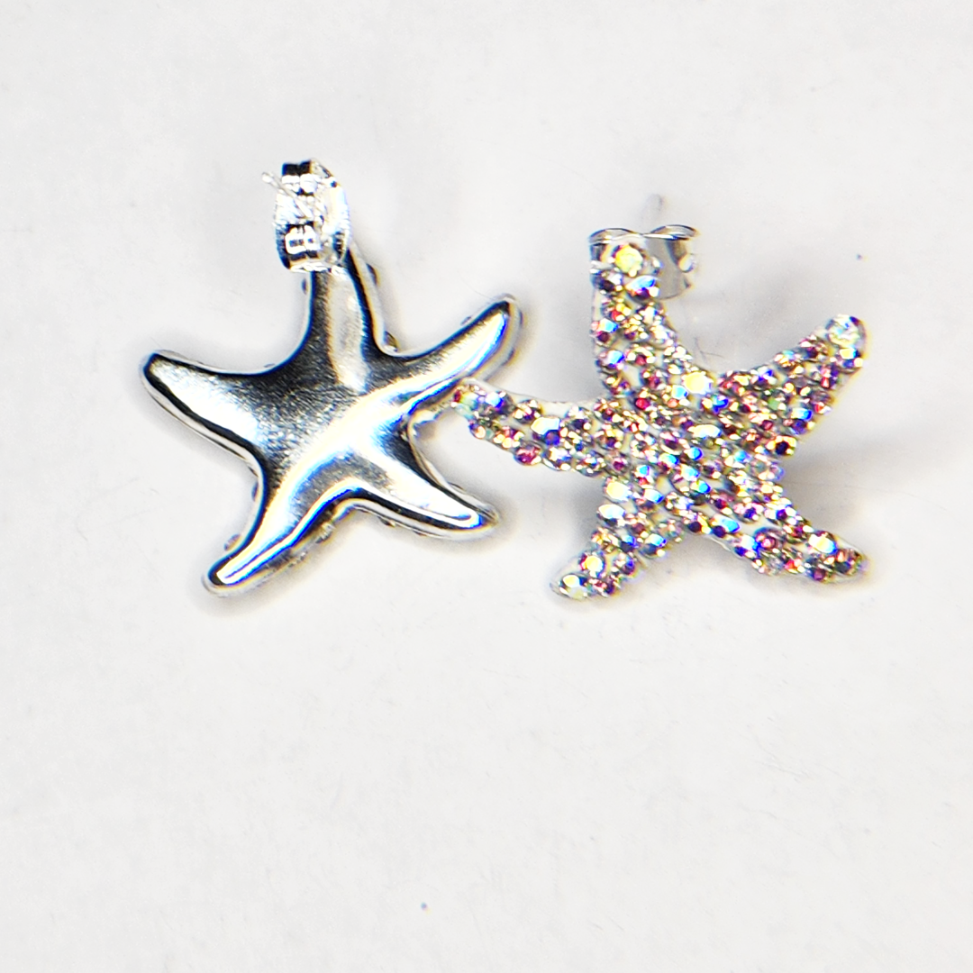 silver earrings