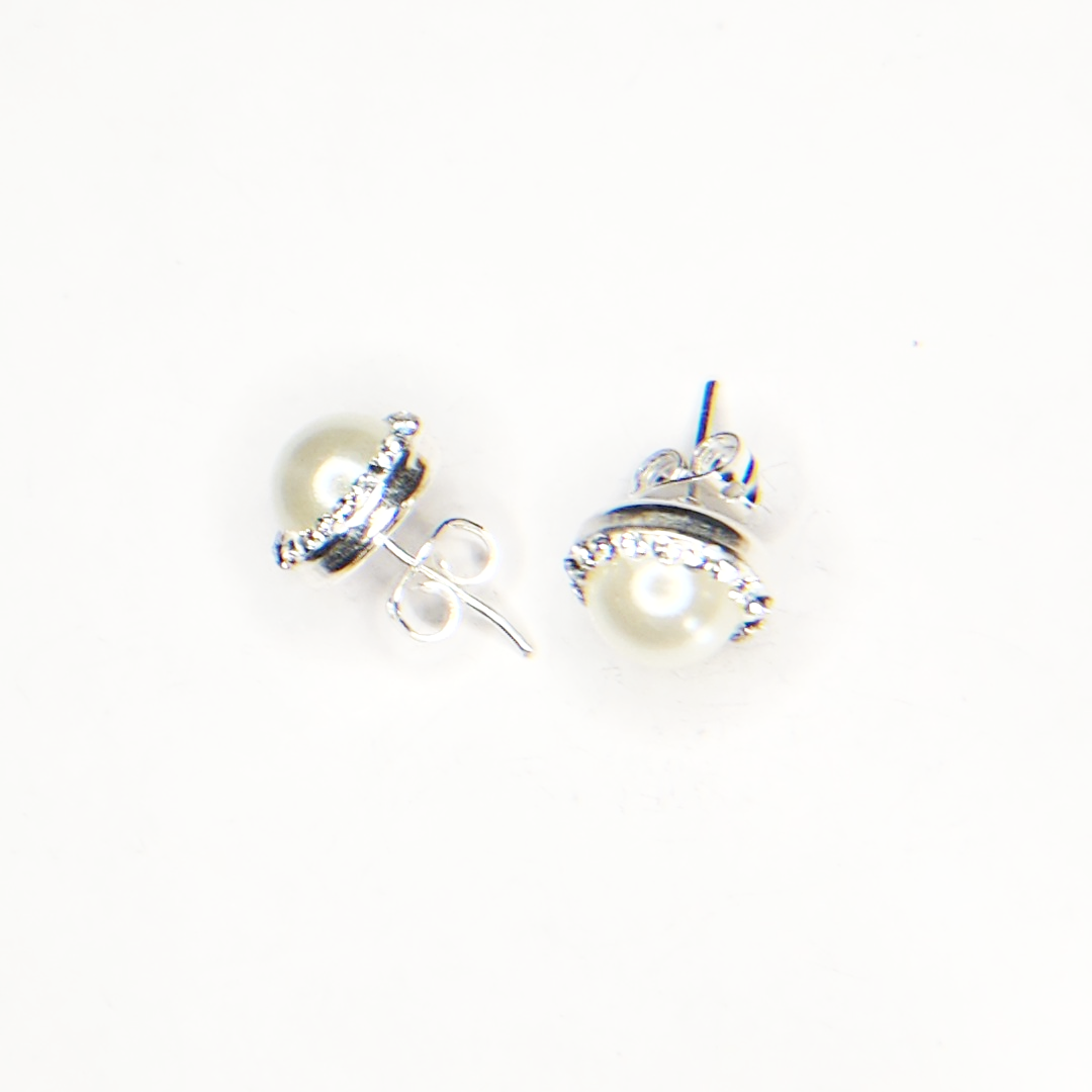silver earrings