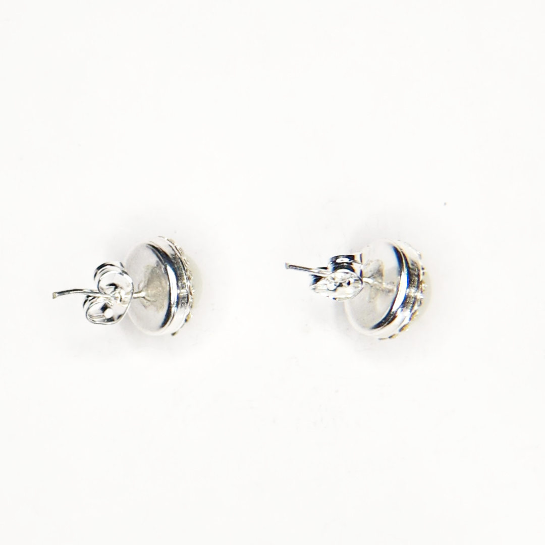 silver earrings