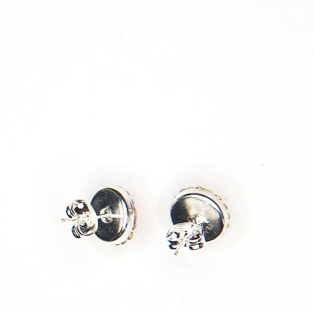 silver earrings