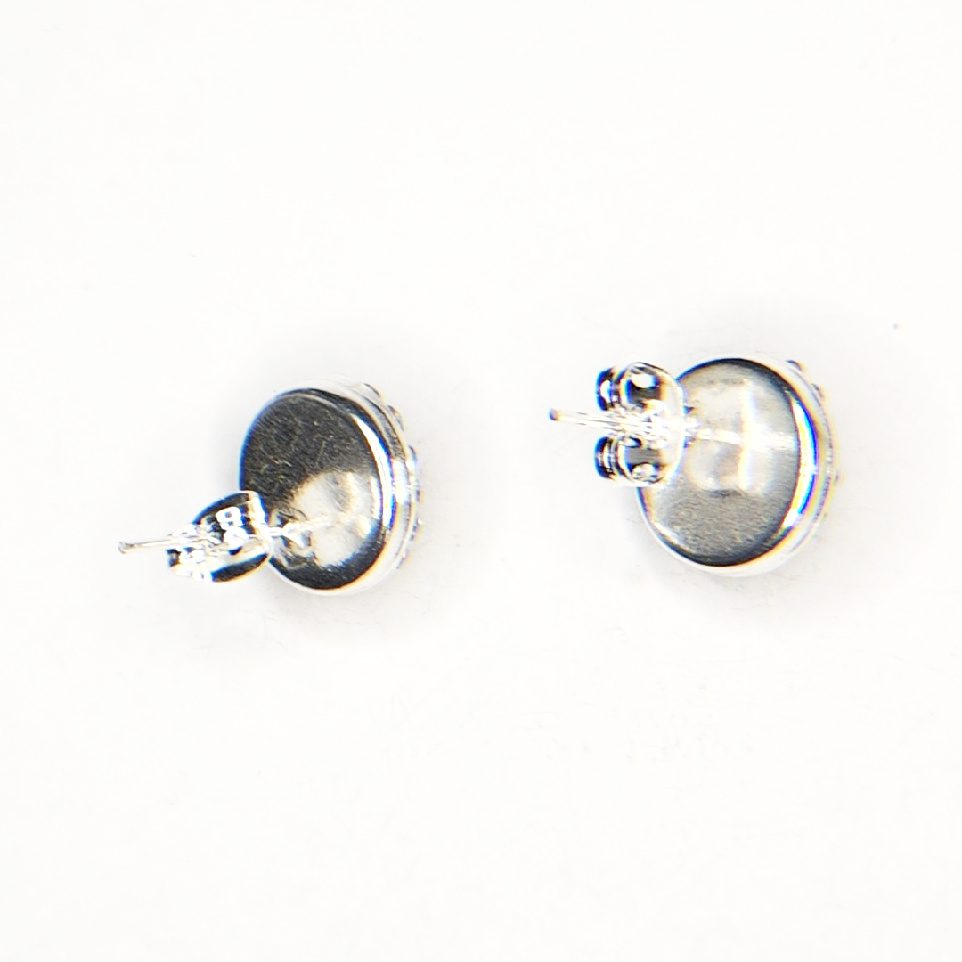 silver earrings