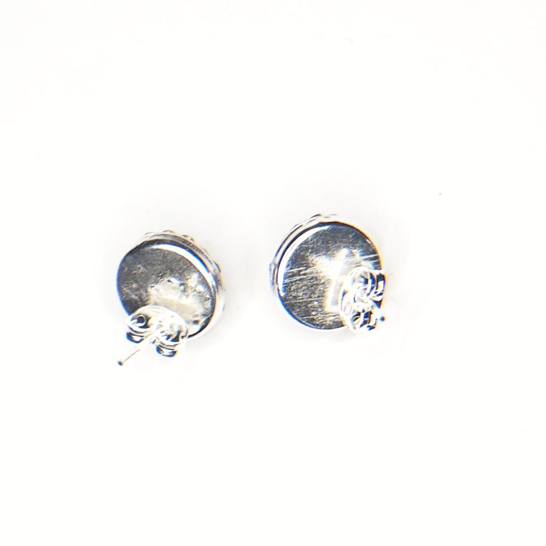 silver earrings