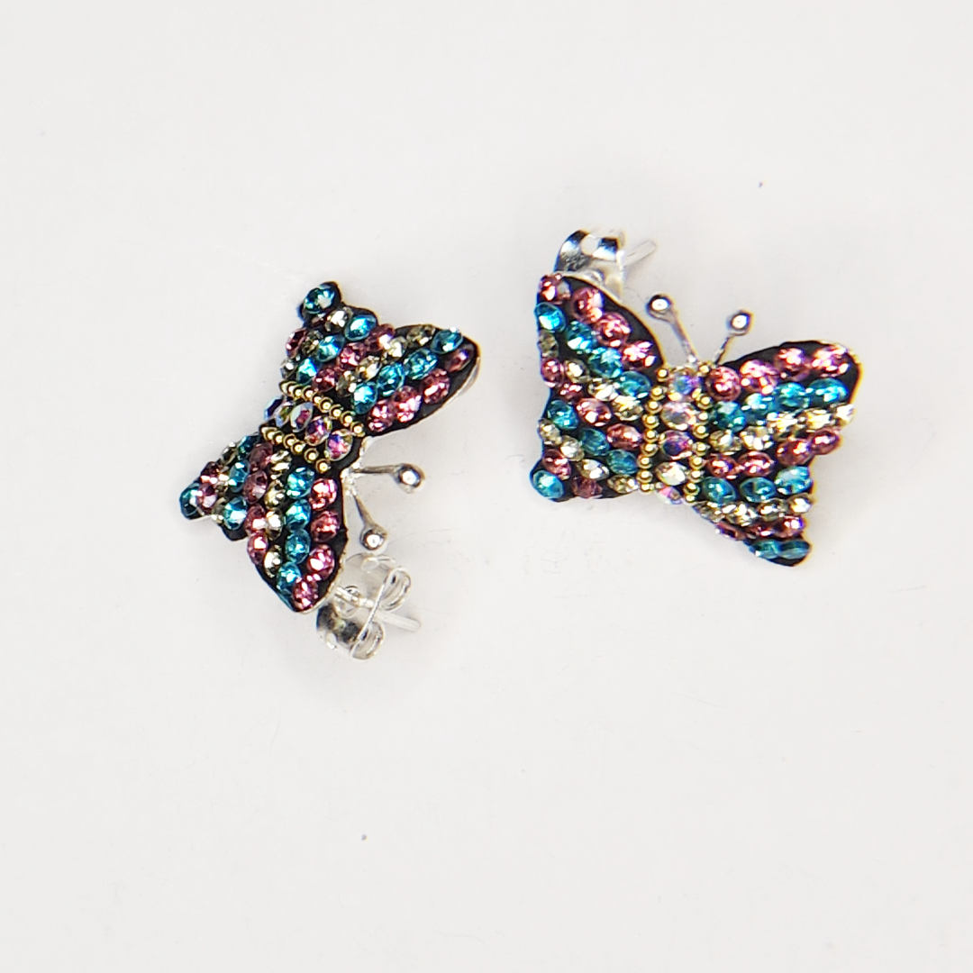 silver earrings