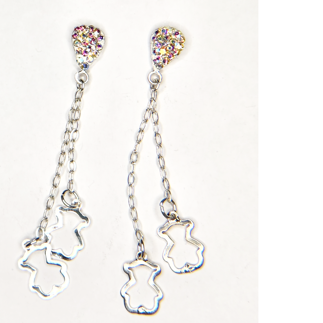 silver earrings