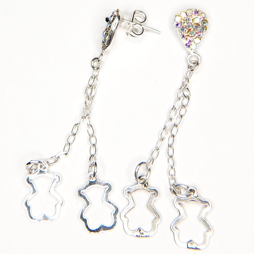 silver earrings