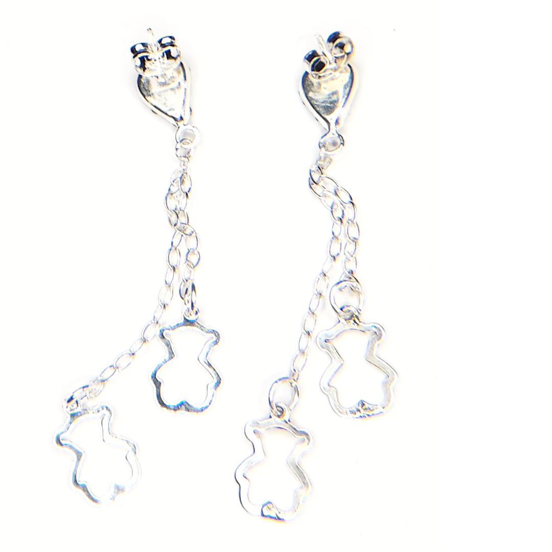 silver earrings