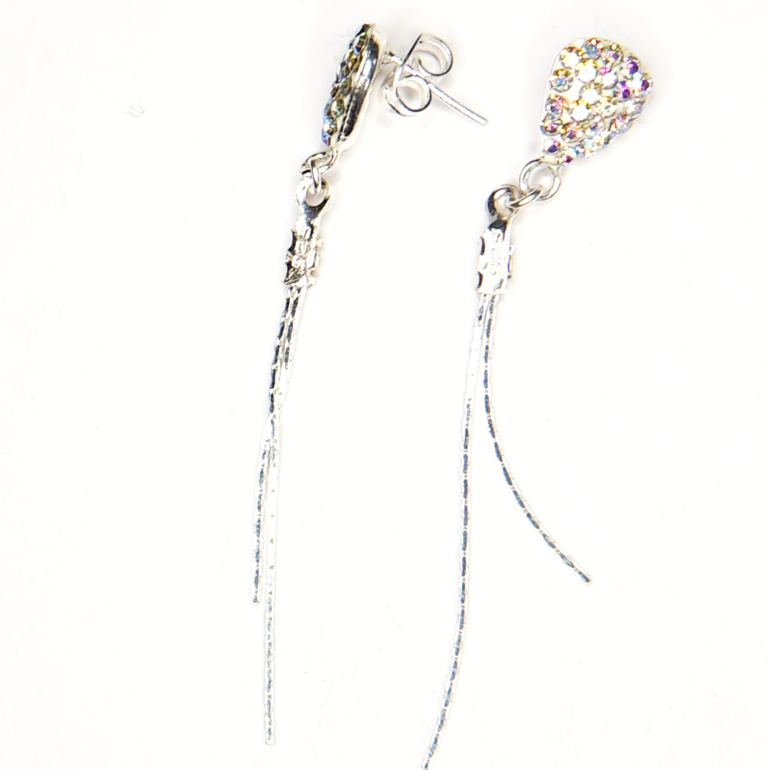 silver earrings