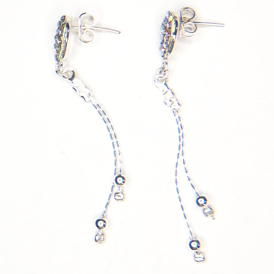 silver earrings