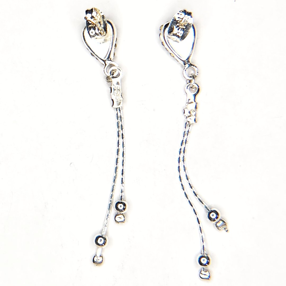 silver earrings