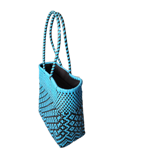 Mexican Blue and Black Messenger Bag| Eco Friendly Bag