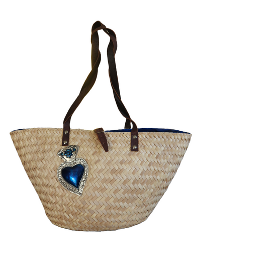 Artesanal Beach Bag Handmade with straw palm leaf