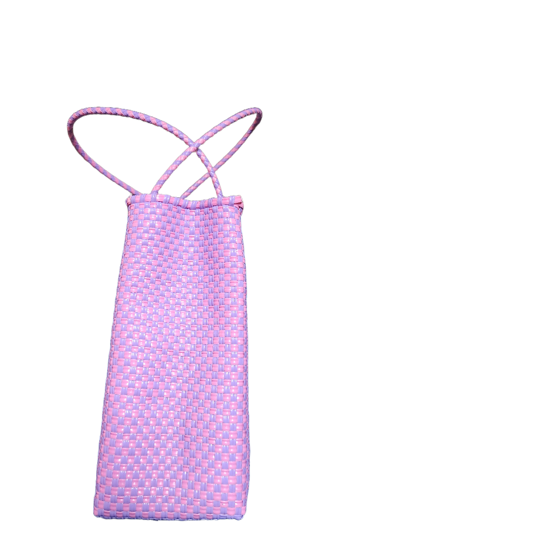 Eco-Friendly Pink and Lilac Handmade Handbag