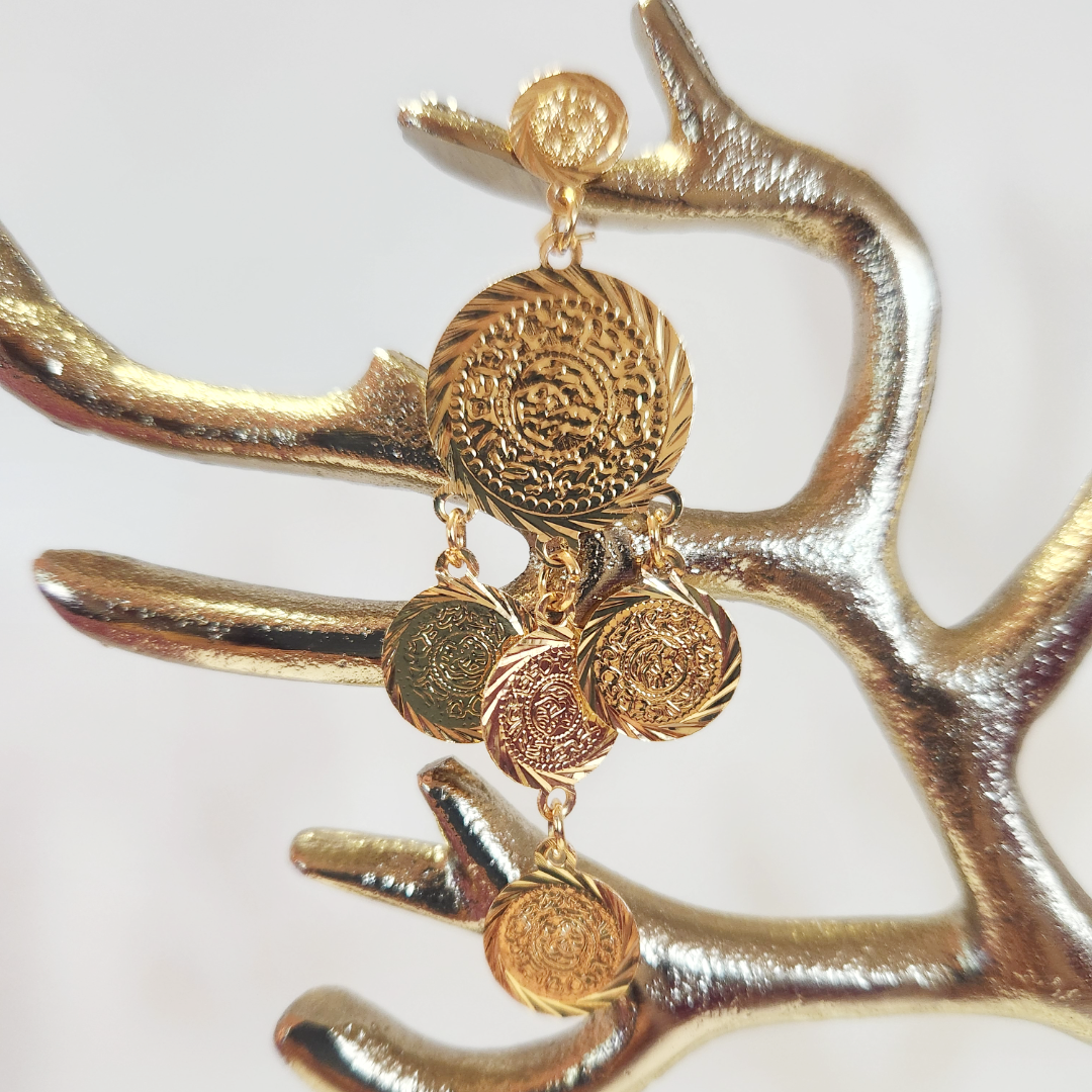 Earrings 14k Gold Plated Brass | Earring Type Dangle | Birthday Gift