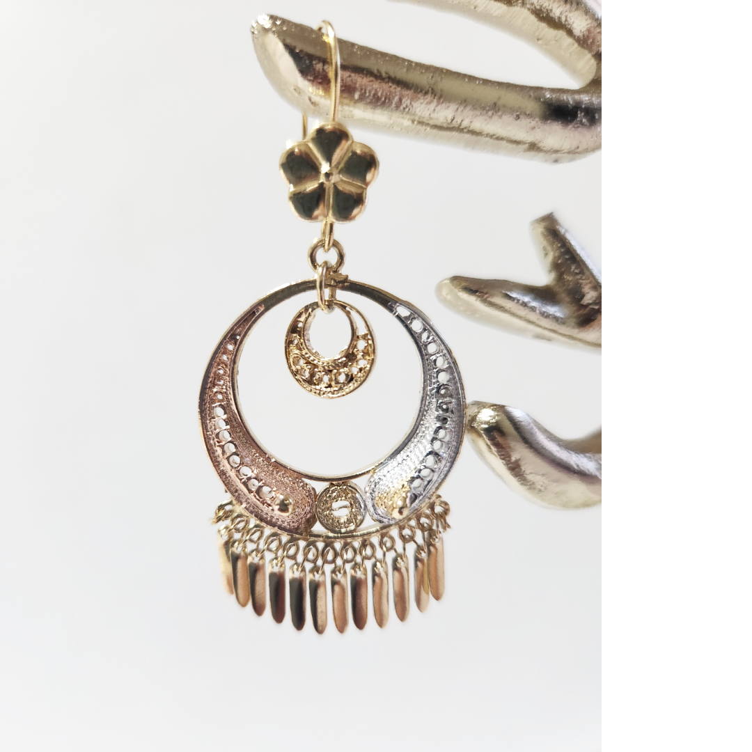 Earrings 14k Gold Plated Brass | Earring Type Dangle | Earrings Crafted | Birthday Gift